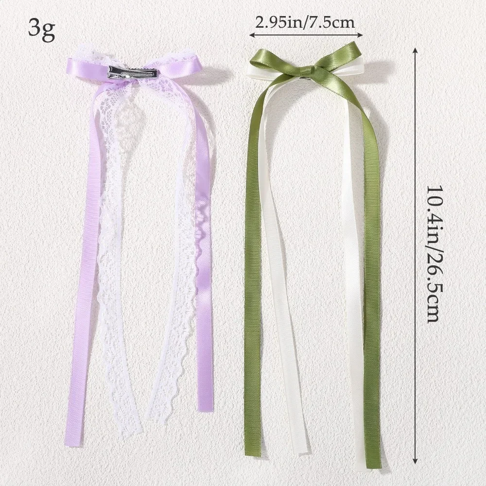 Кружевная кремовая белая лента с бантом - Фотография_6