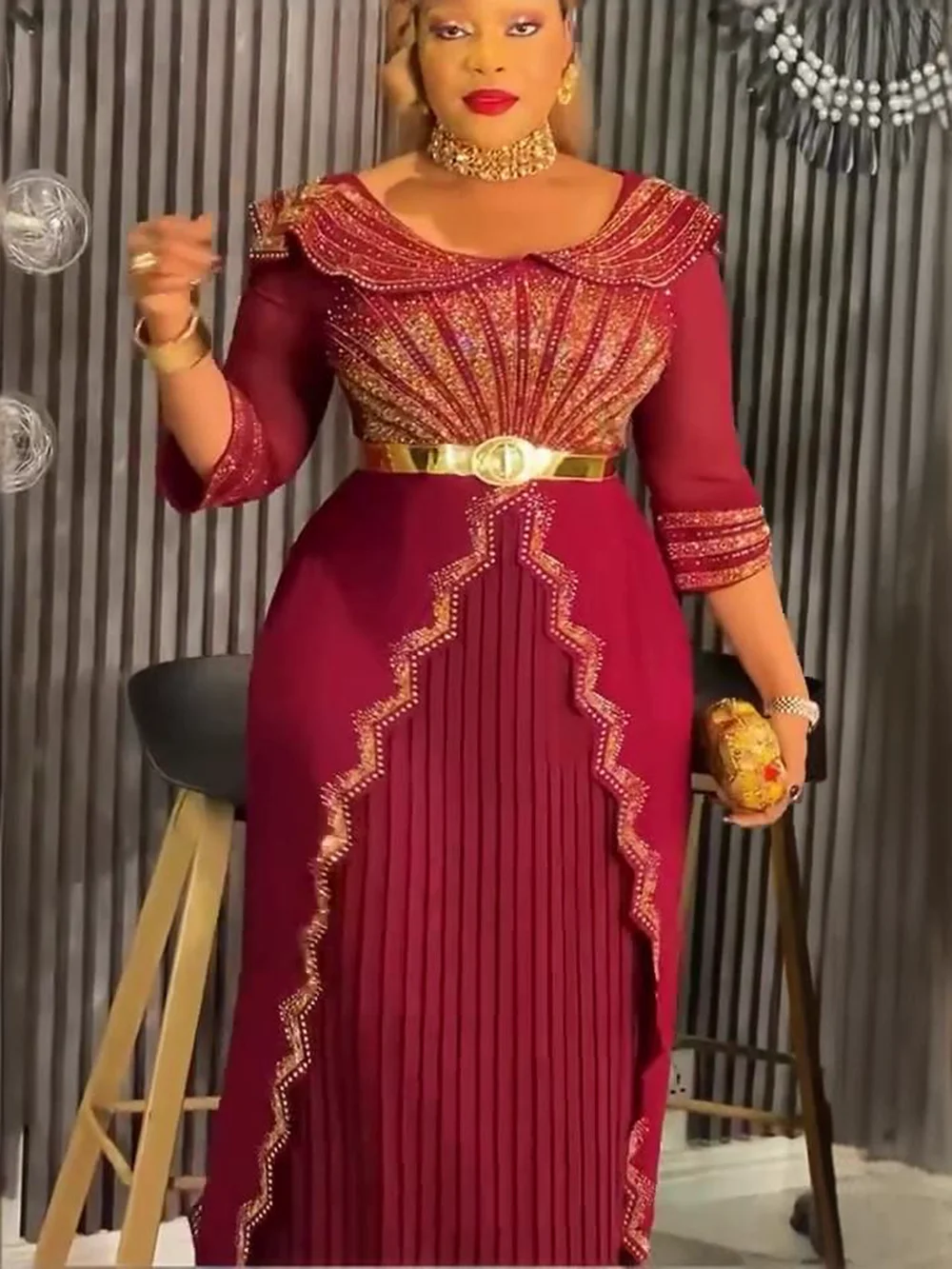 Африканские вечерние платья больших размеров для женщин - Фотография_2