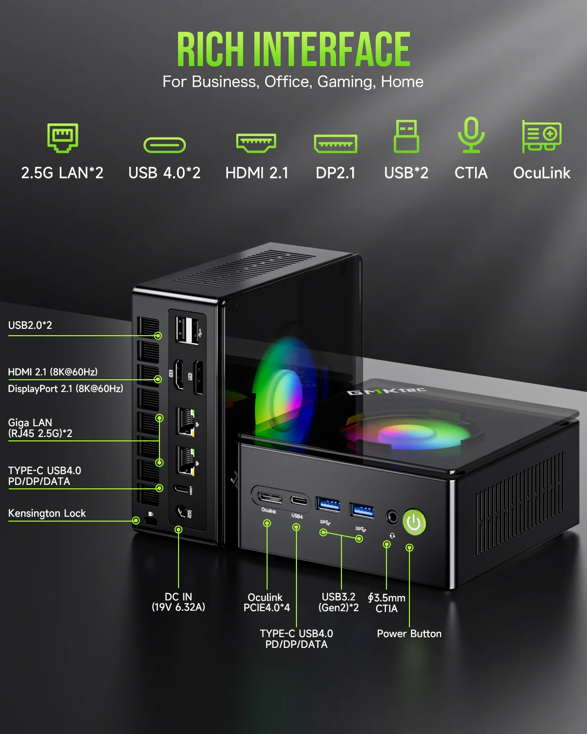 Gmktec mini pc k11 amd r9 8945hs - Фотография_3