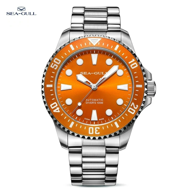 Часы «чайка», мужские автоматические механические наручные часы с сапфиром