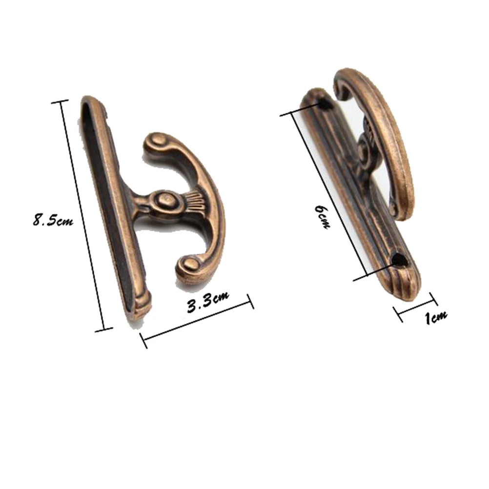 1 пара винтажных настенных крючков для занавесок медного цвета - Фотография_3