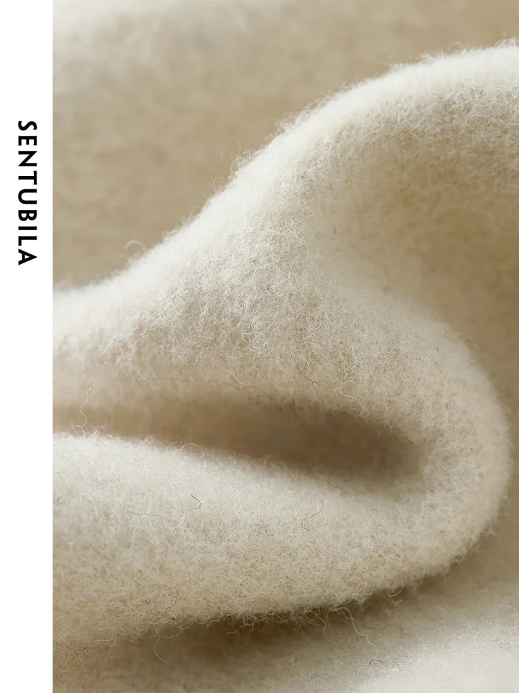 Sentubila женские шерстяные укороченные куртки 2025 - Фотография_5