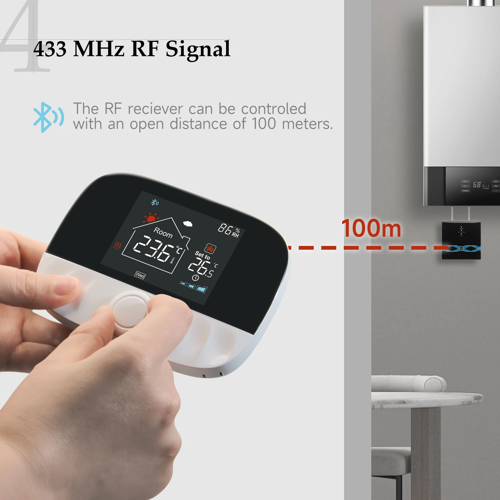 Tuya wi-fi термостат беспроводной - Фотография_3