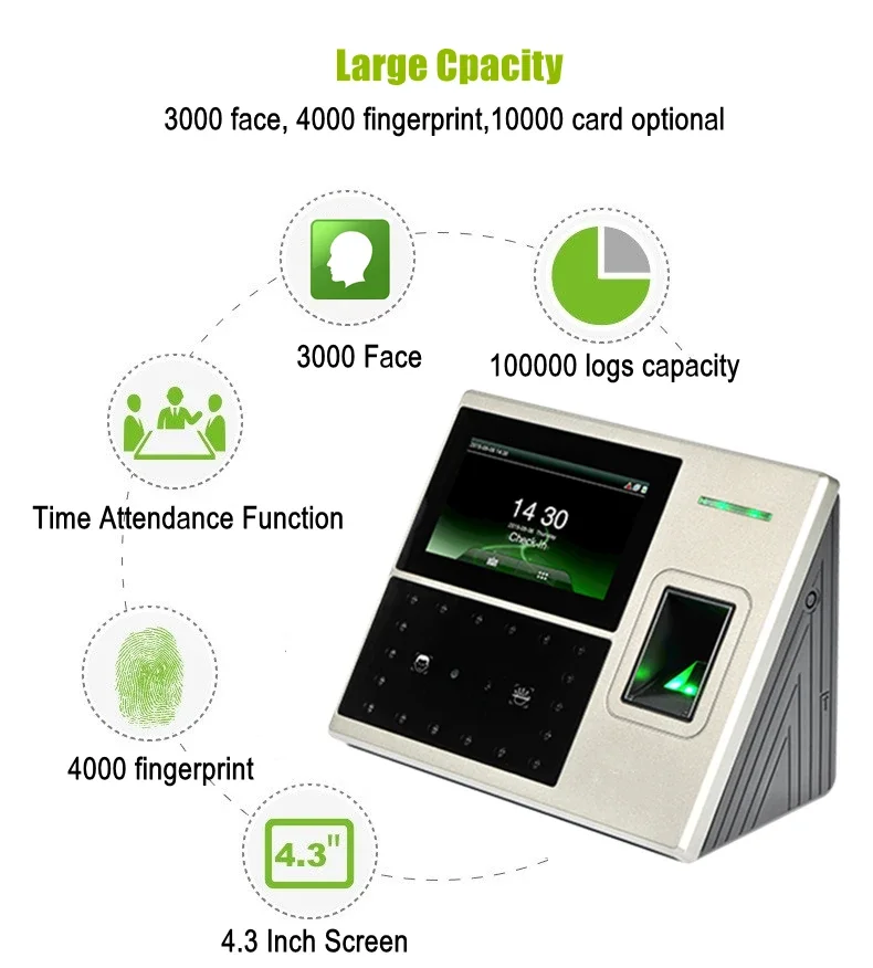 Uface800 3000 считыватель лиц биометрический - Фотография_3