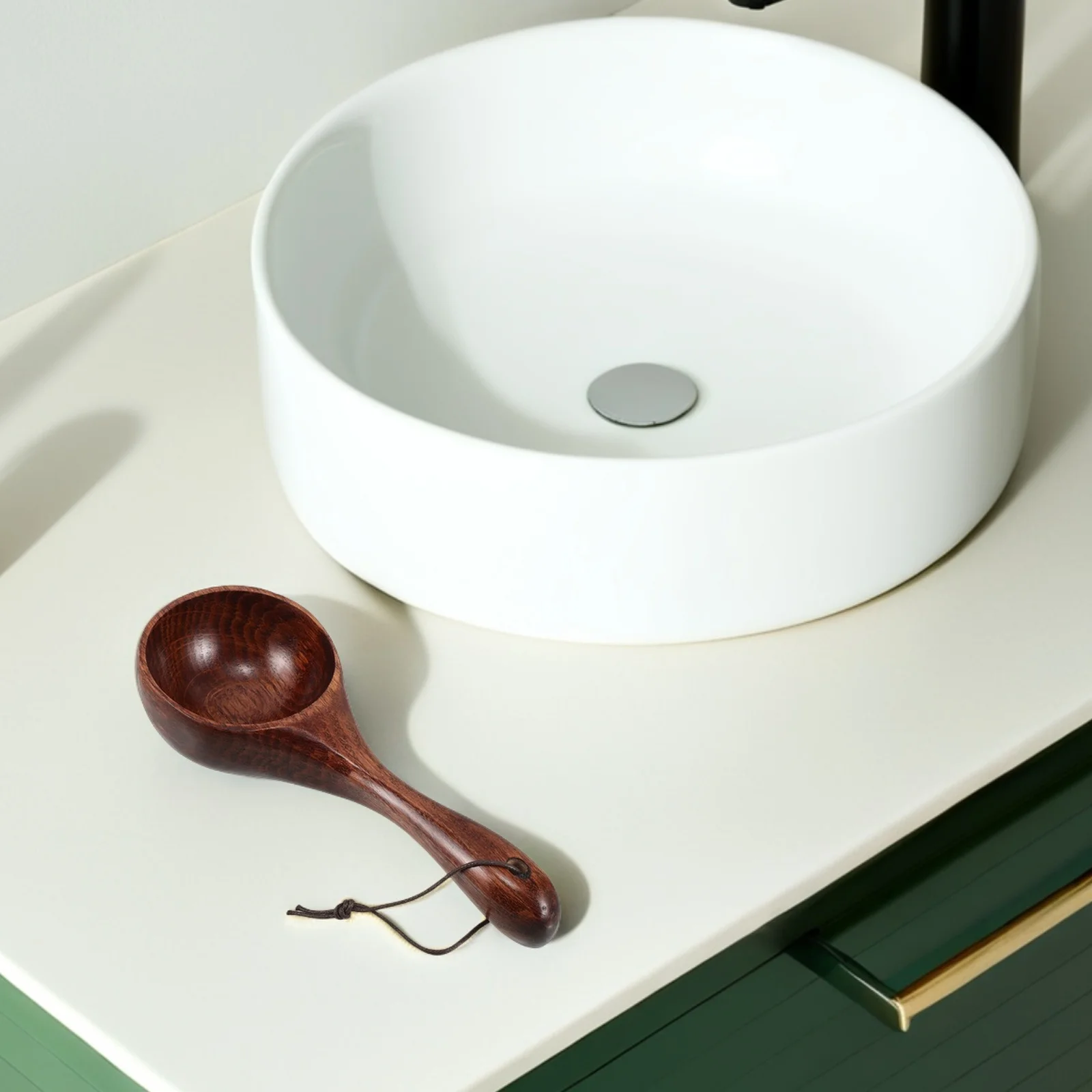 Деревянная ложка для воды с ручкой - Фотография_4