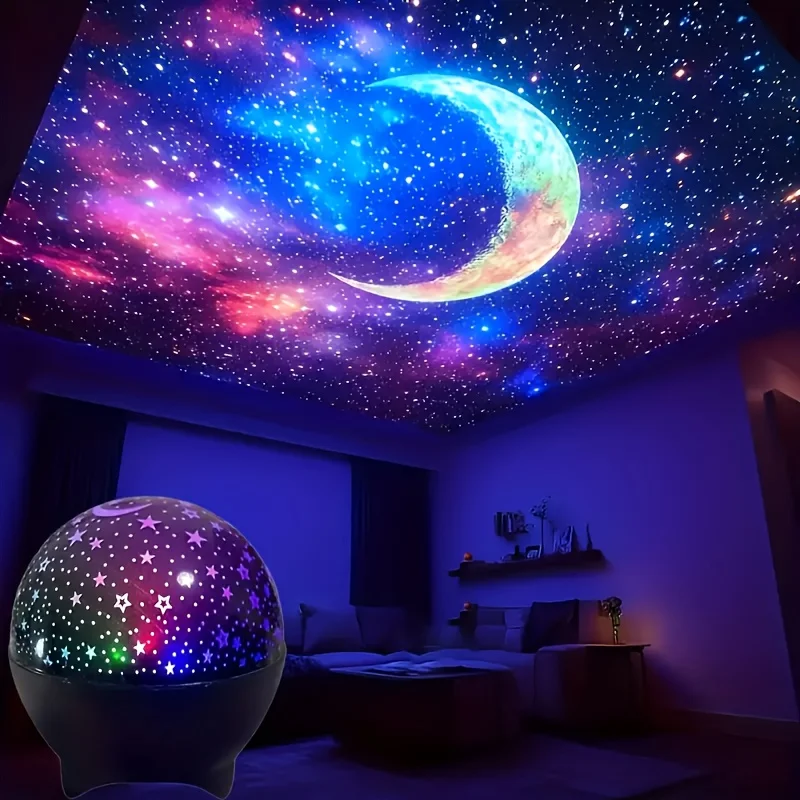 Проекционный ночник со звездой и луной - Фотография_3