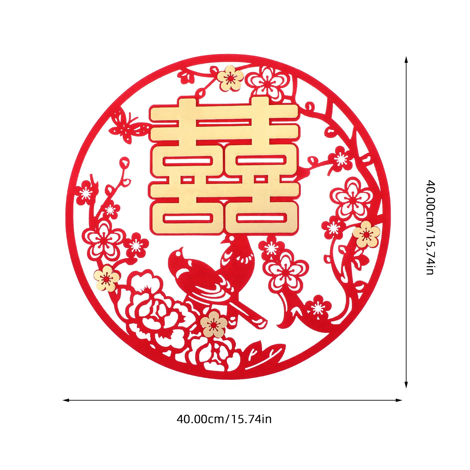 Китайские свадебные наклейки на окна - Фотография_5