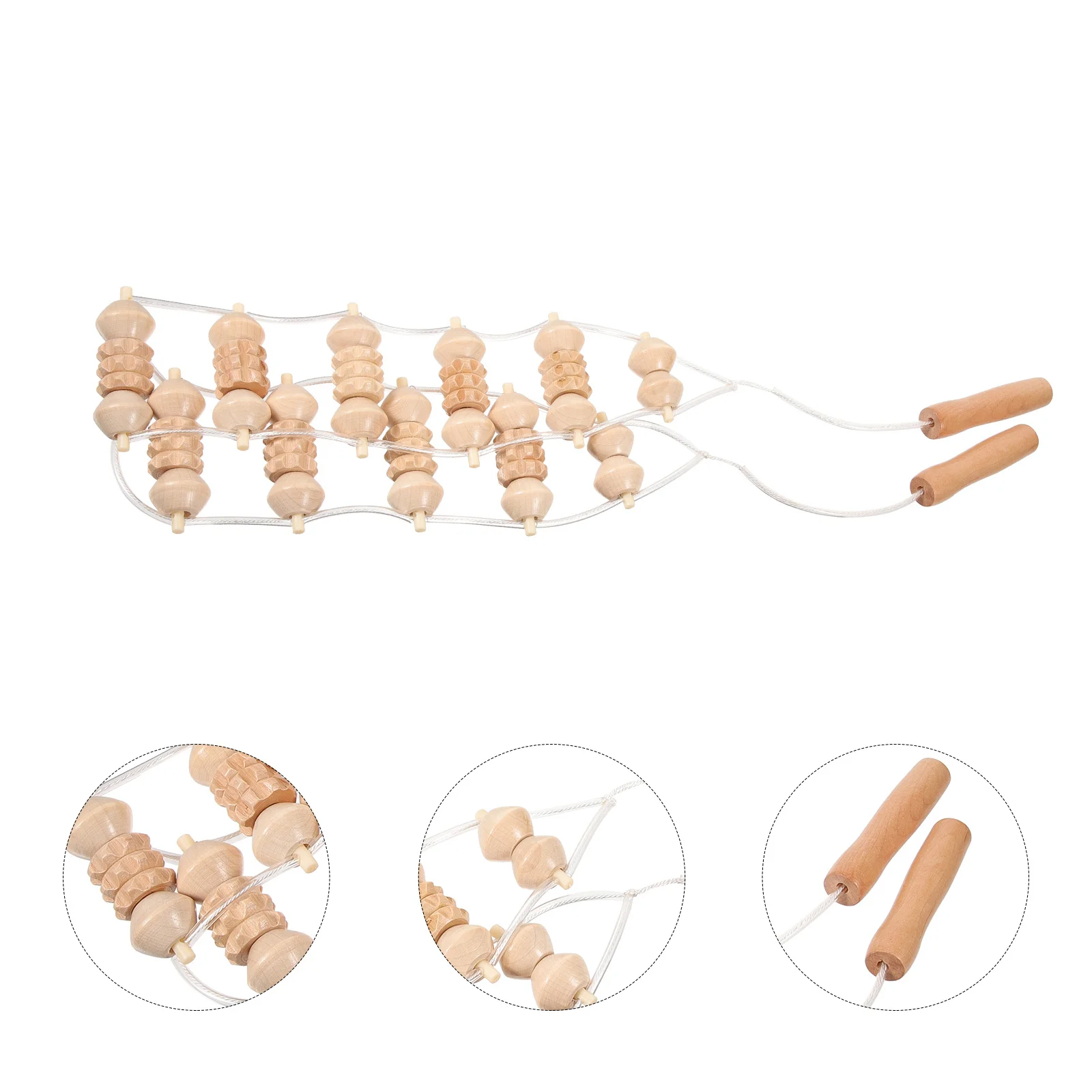 Деревянный роликовый массажер для спины - Фотография_3