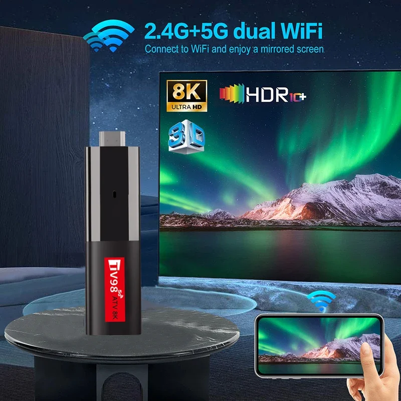 Тв-приставка android 14 tv98 atv 8k smart h618 2 - Фотография_5