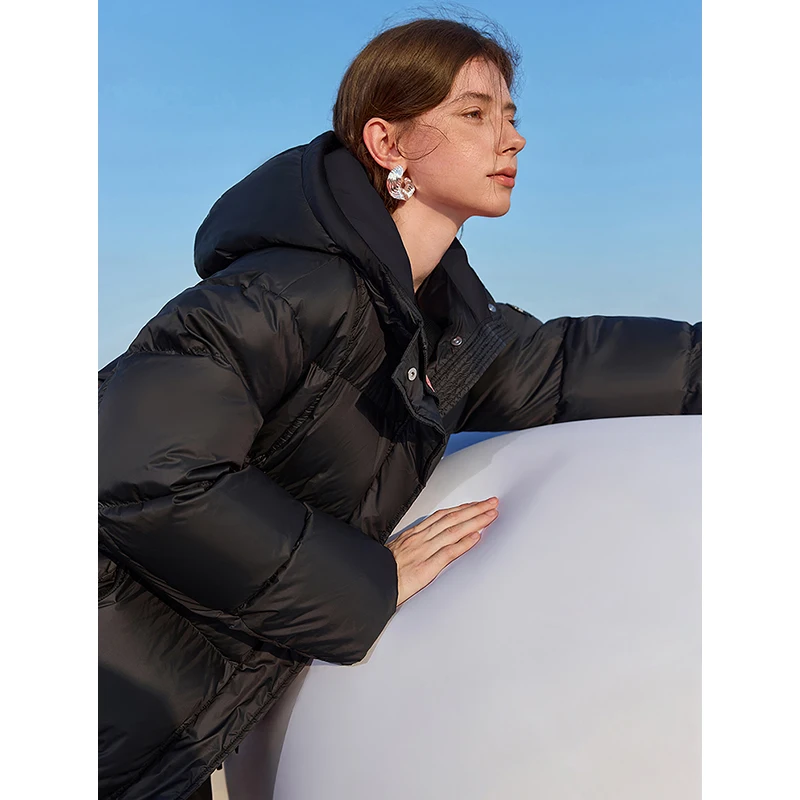 Toyouth женский пуховик с капюшоном 2024 - Фотография_2