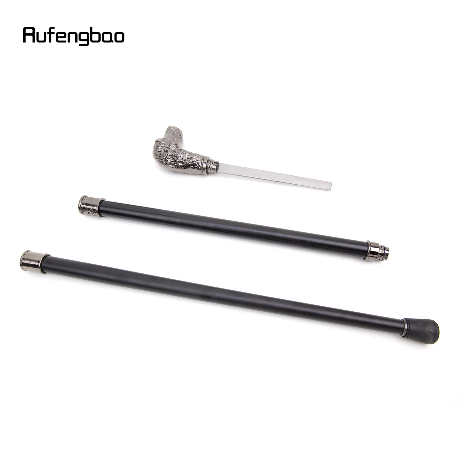 Серебряная трость с головой собаки - Фотография_3