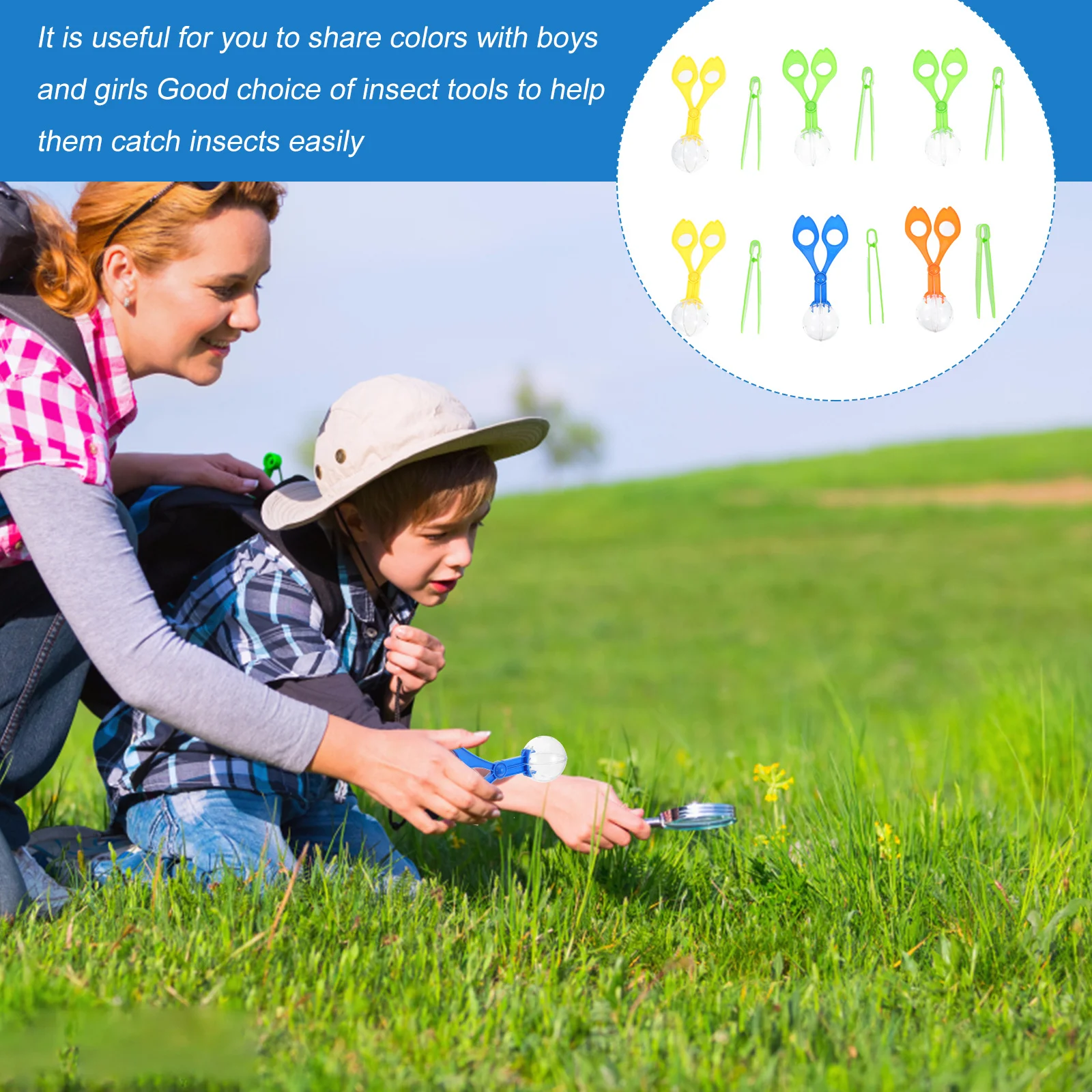 6 комплектов, детские ножничные зажимы для ловли насекомых - Фотография_5