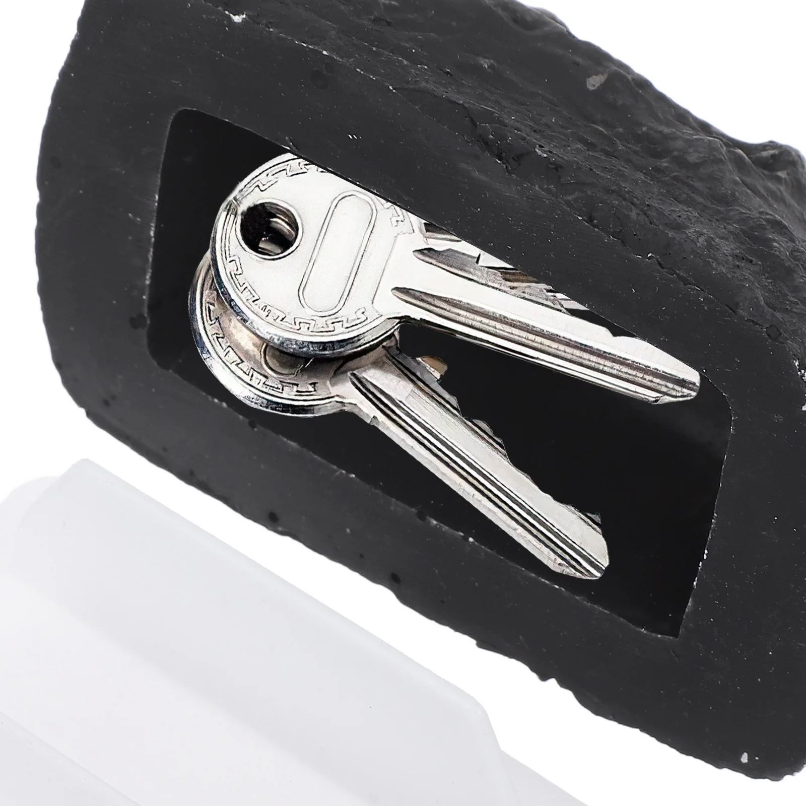 Открытый водонепроницаемый держатель для ключей с имитацией камня - Фотография_4