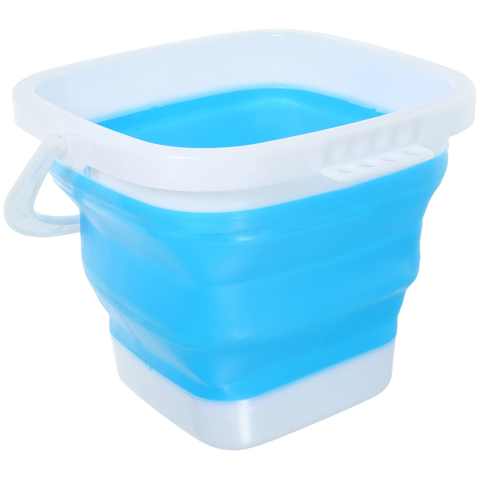 Складное утолщенное силиконовое ведро для мытья кистей для рисования