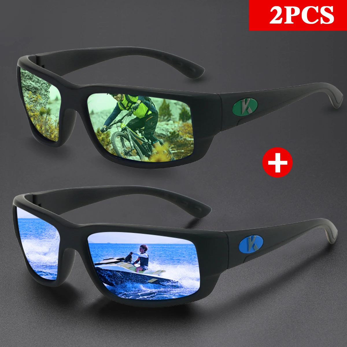 Поляризационные спортивные солнцезащитные очки для мужчин и женщин - Фотография_4