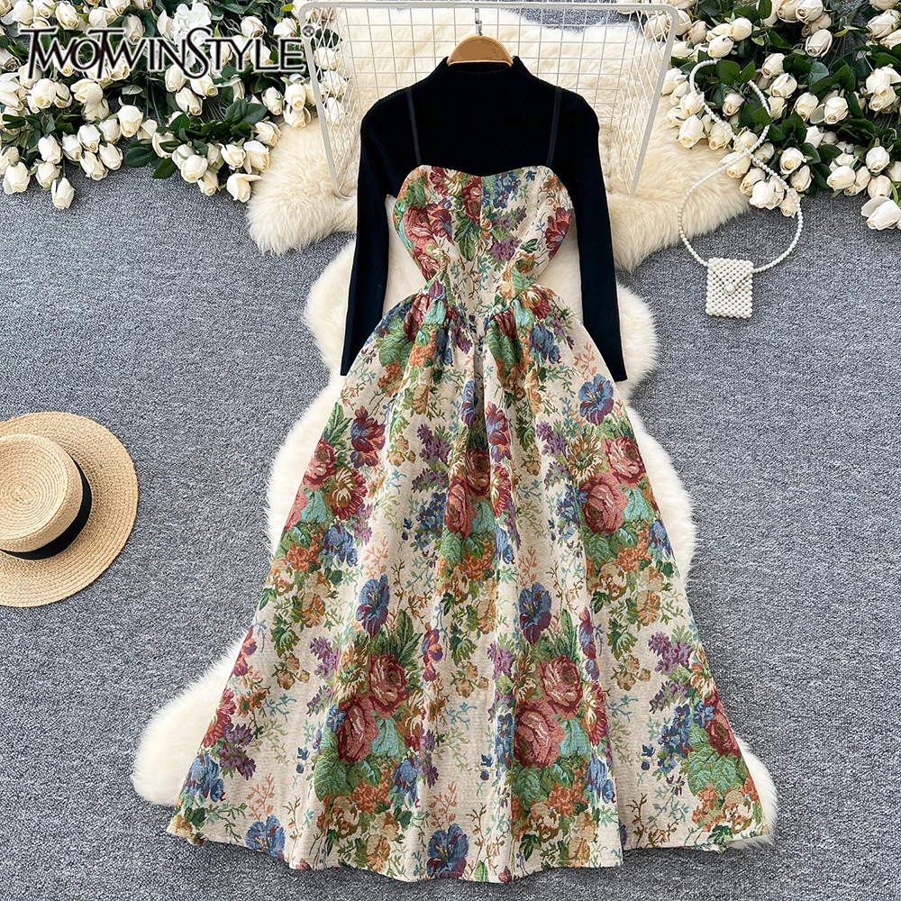 Twotwinstyle винтажный комплект из двух предметов для женщин