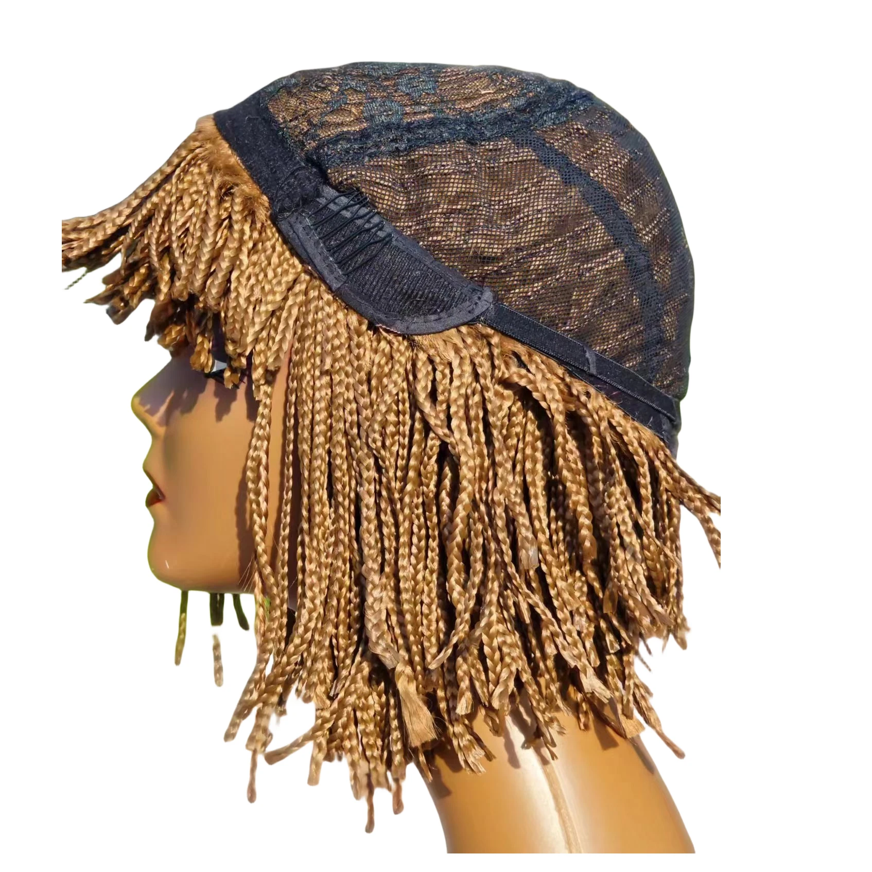 Парик женский плетеный из химического волокна - Фотография_6