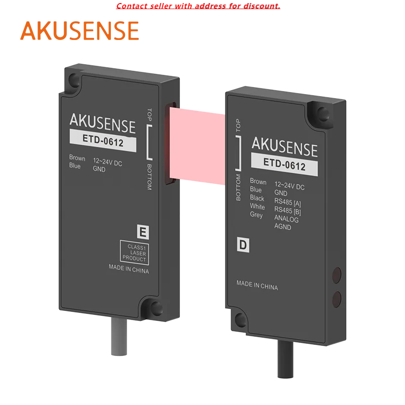 Высокоточный лазерный датчик коррекции akusense etd-0612 rs485