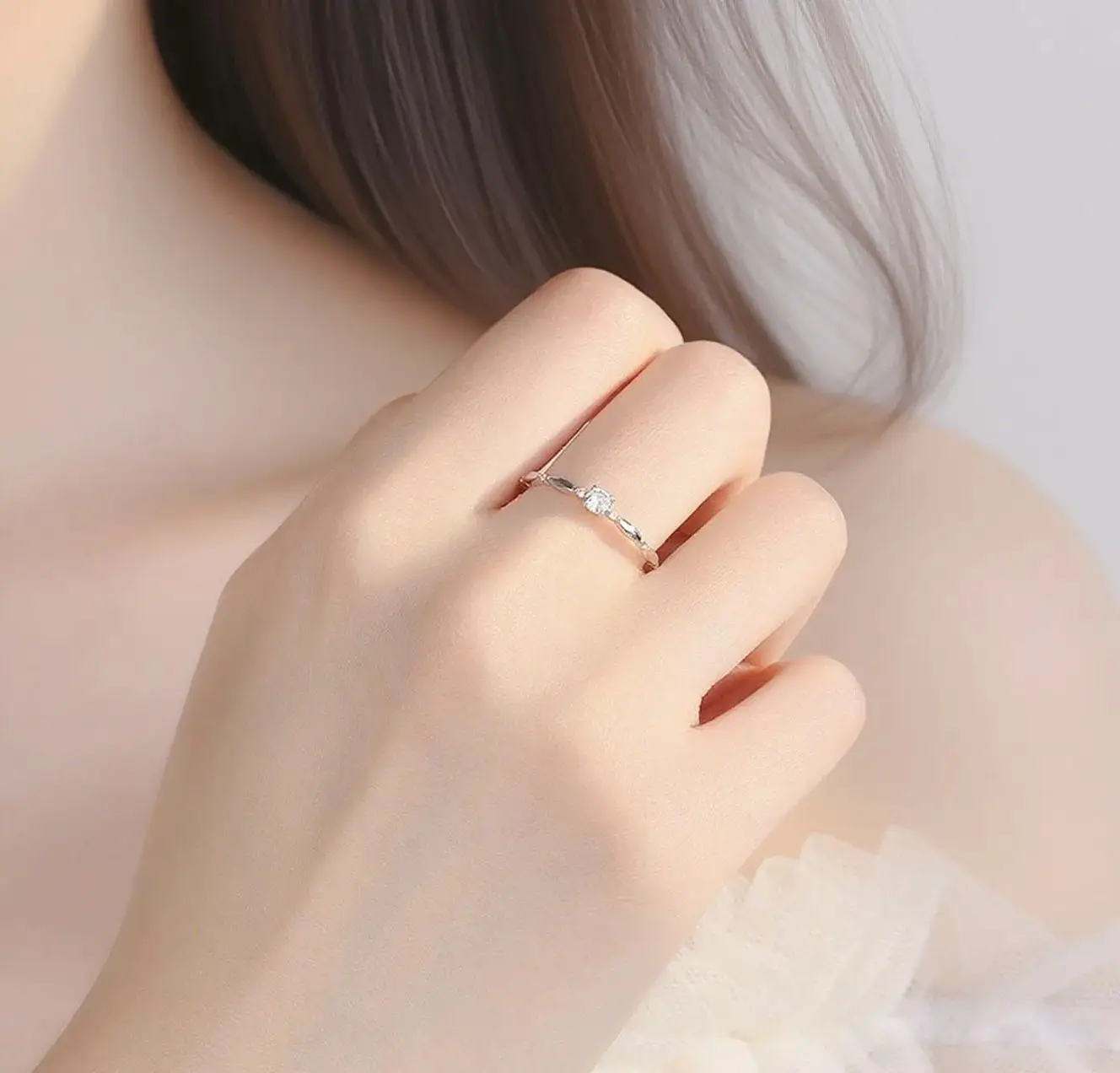 Кольцо ty 3 мм с муассанитом - Фотография_4