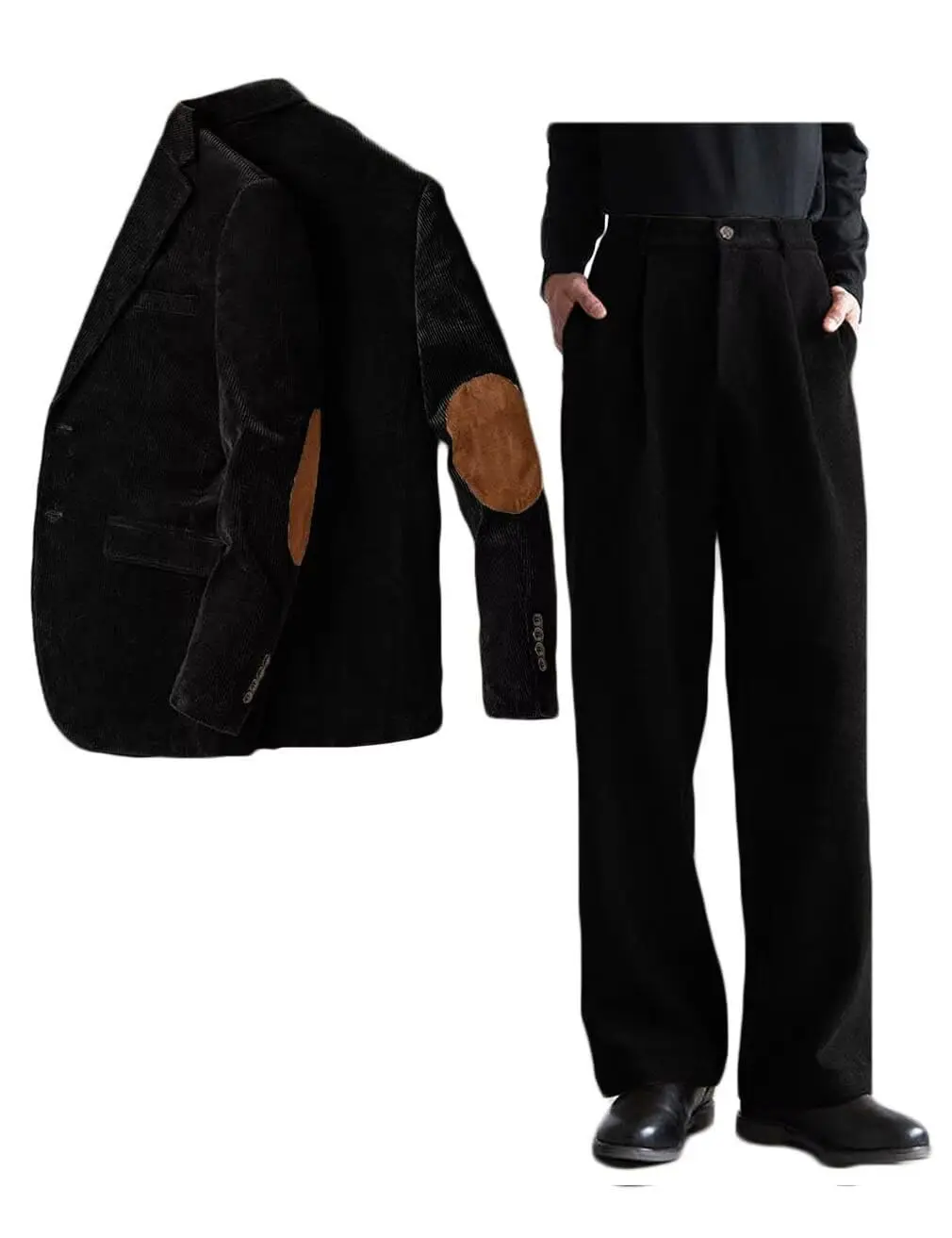 Мужской вельветовый комплект из 2-х предметов-смокинг - Фотография_3