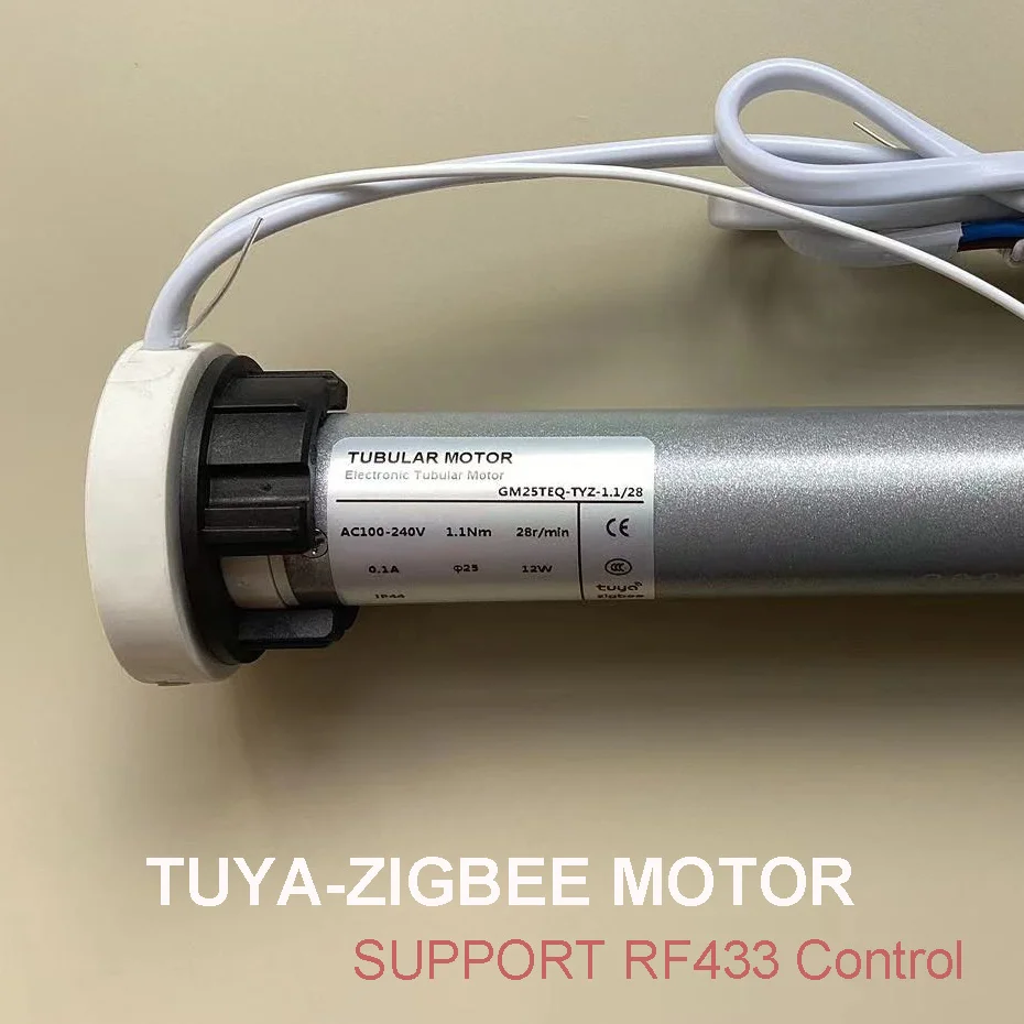 Tuya zigbee gm25teq 1.1n трубчатый двигатель с умными рулонными жалюзи - Фотография_5