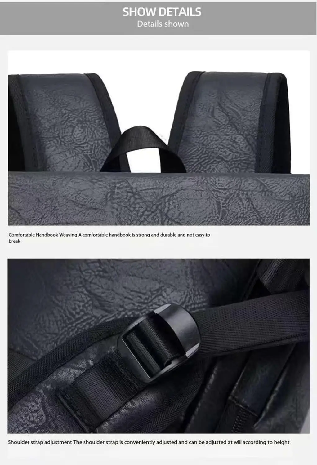 Повседневный рюкзак из искусственной кожи 15 - Фотография_6