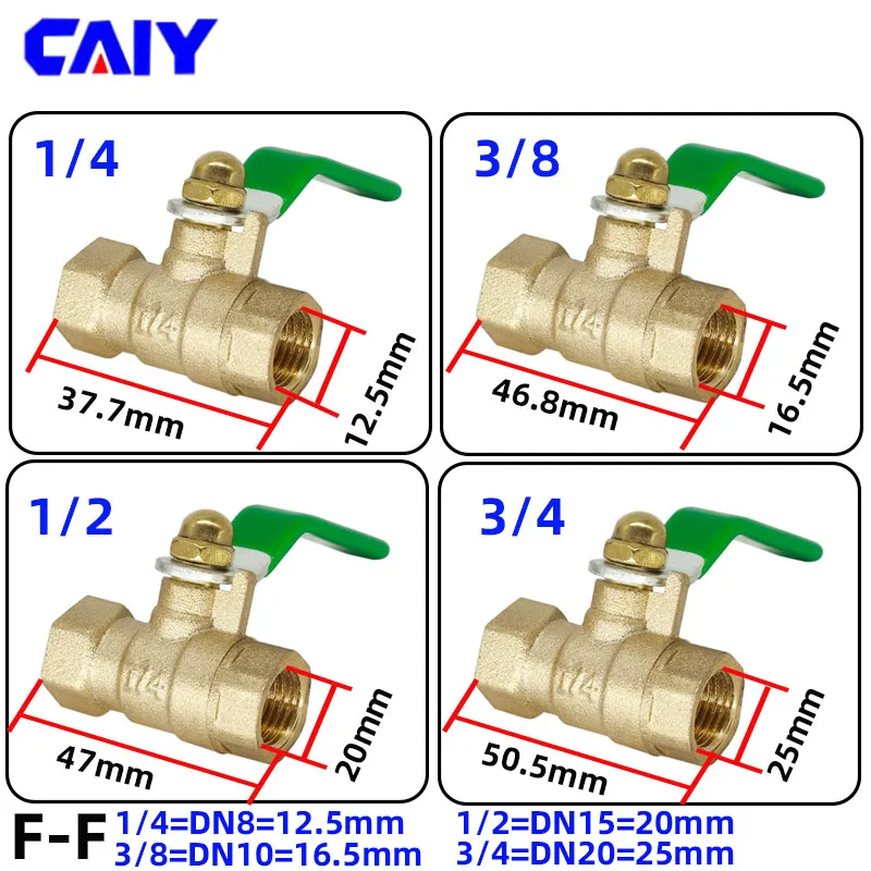 Латунный двухсторонний запорный - Фотография_2