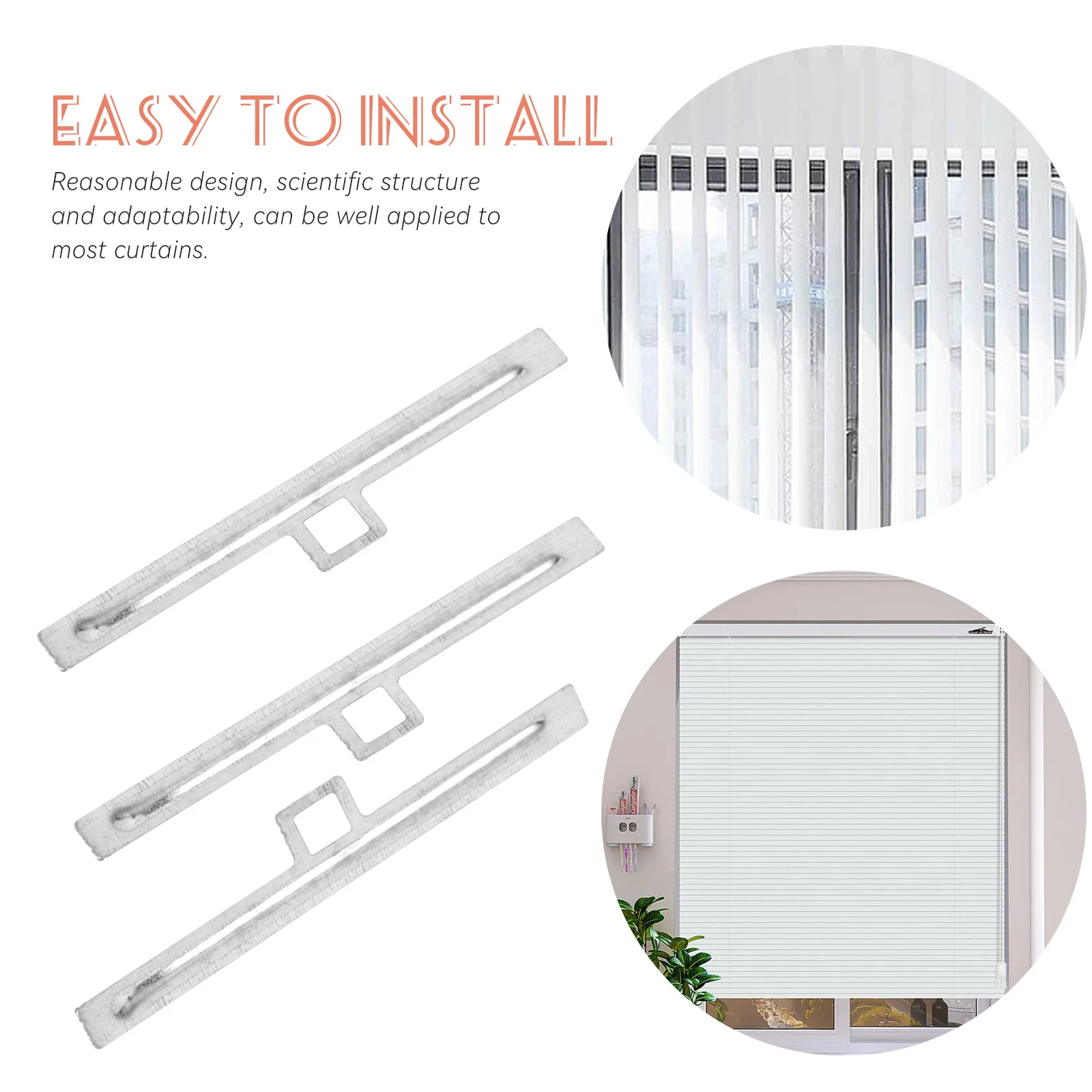 Вертикальные жалюзи металлические вешалки легкие устойчивые для дома - Фотография_6