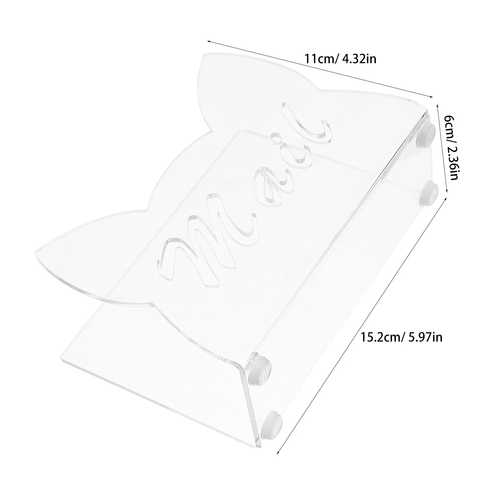 Прозрачный акриловый настольный органайзер для почты - Фотография_2