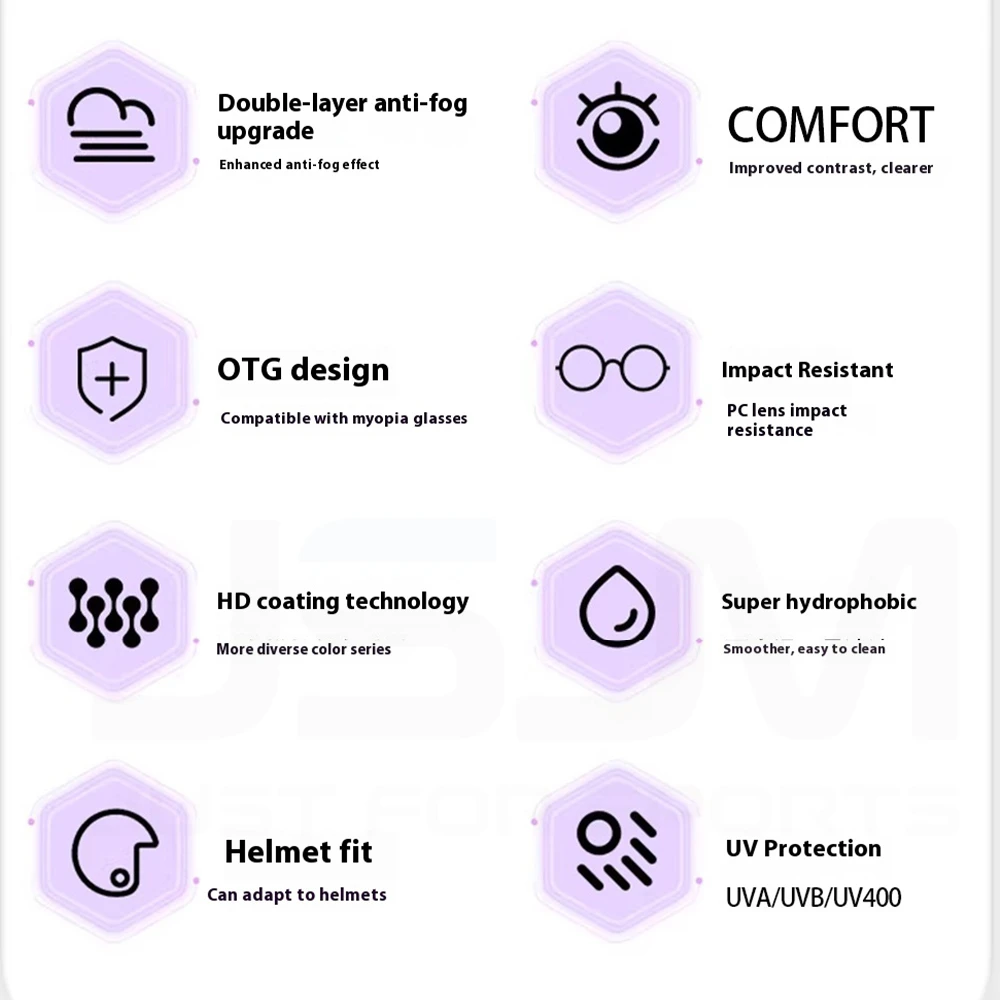 Jsjm новые милые детские лыжные очки для детей 4-14 лет - Фотография_2