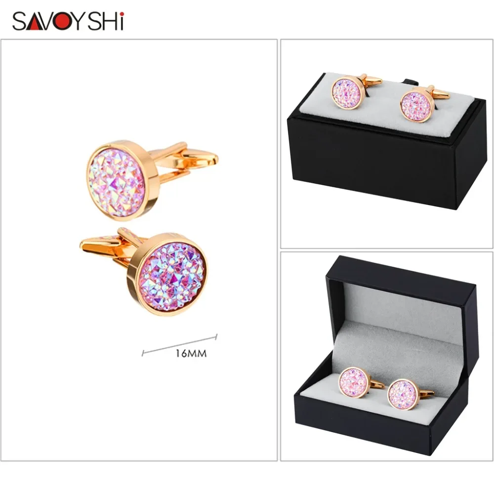 Savoyshi новейшие запонки для рубашек для мужчин - Фотография_6