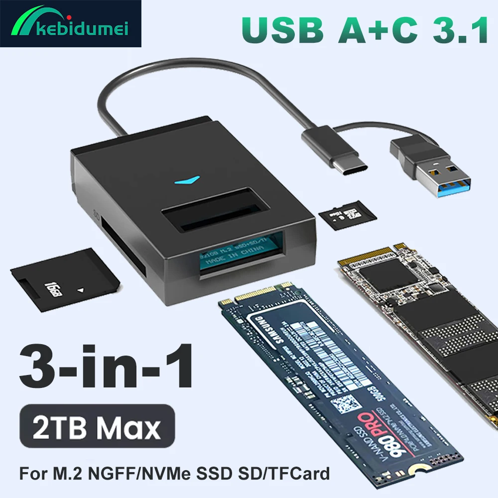 Корпус m.2 nvme ngff ssd 10 гбит/с тип c usb 3