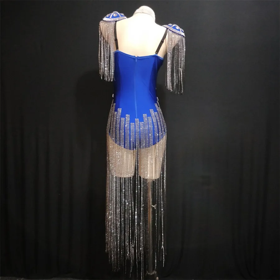Summer suspender tassel blue white - Фотография_2