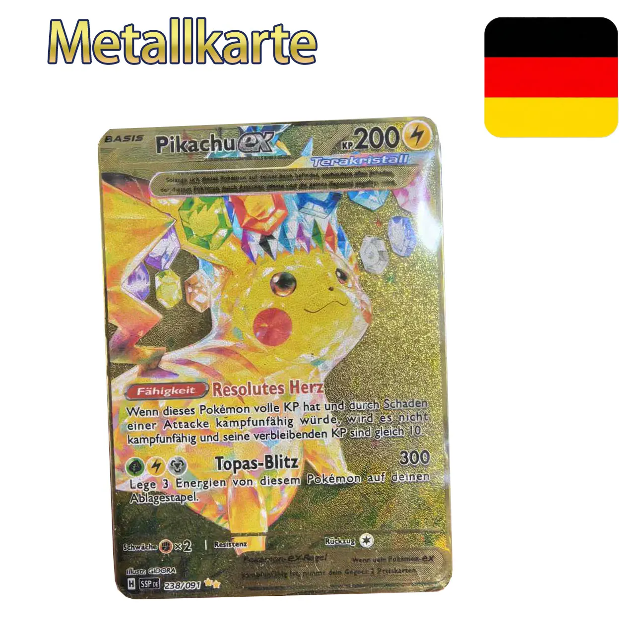 Металлические карты покемонов в