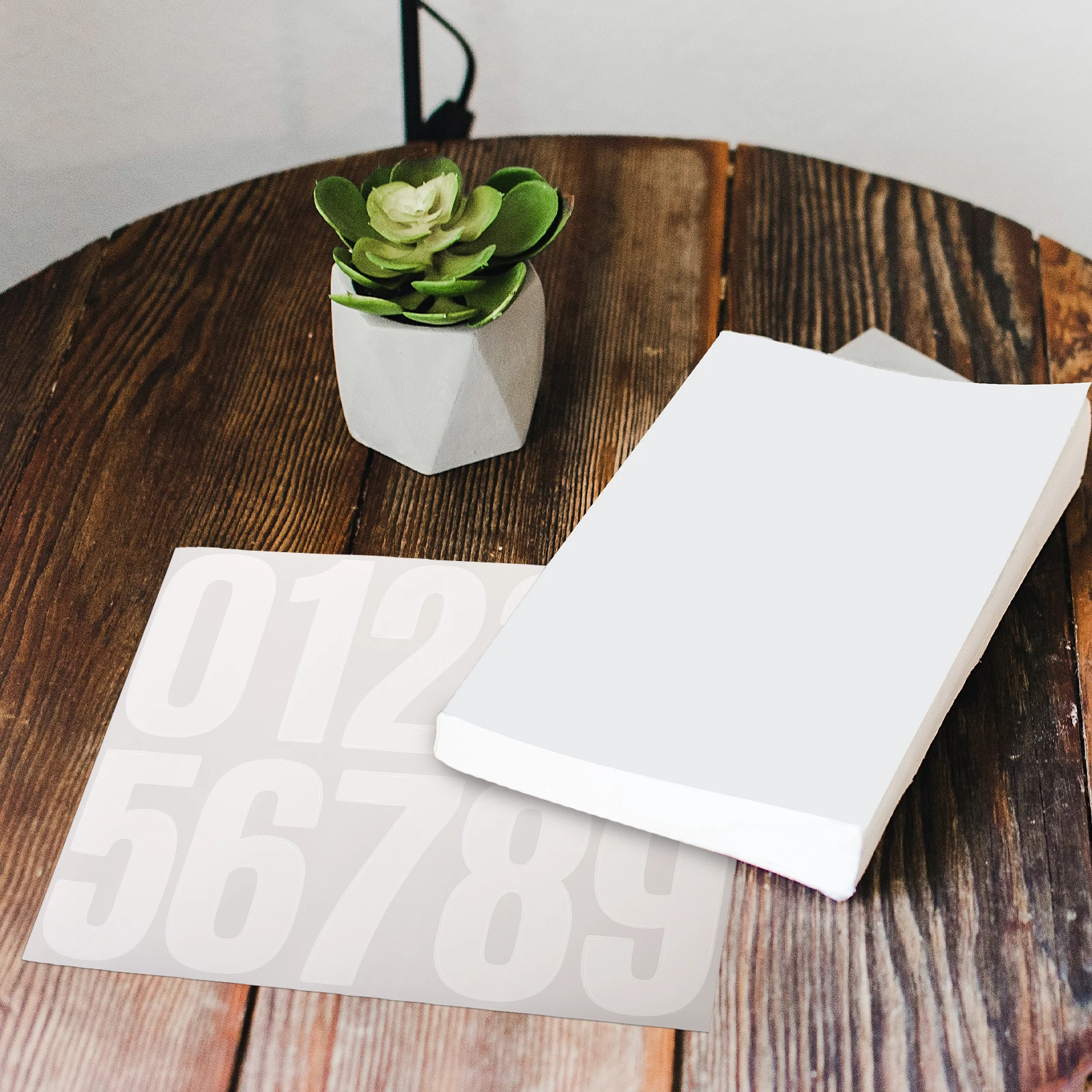 6-листые наклейки с номерами