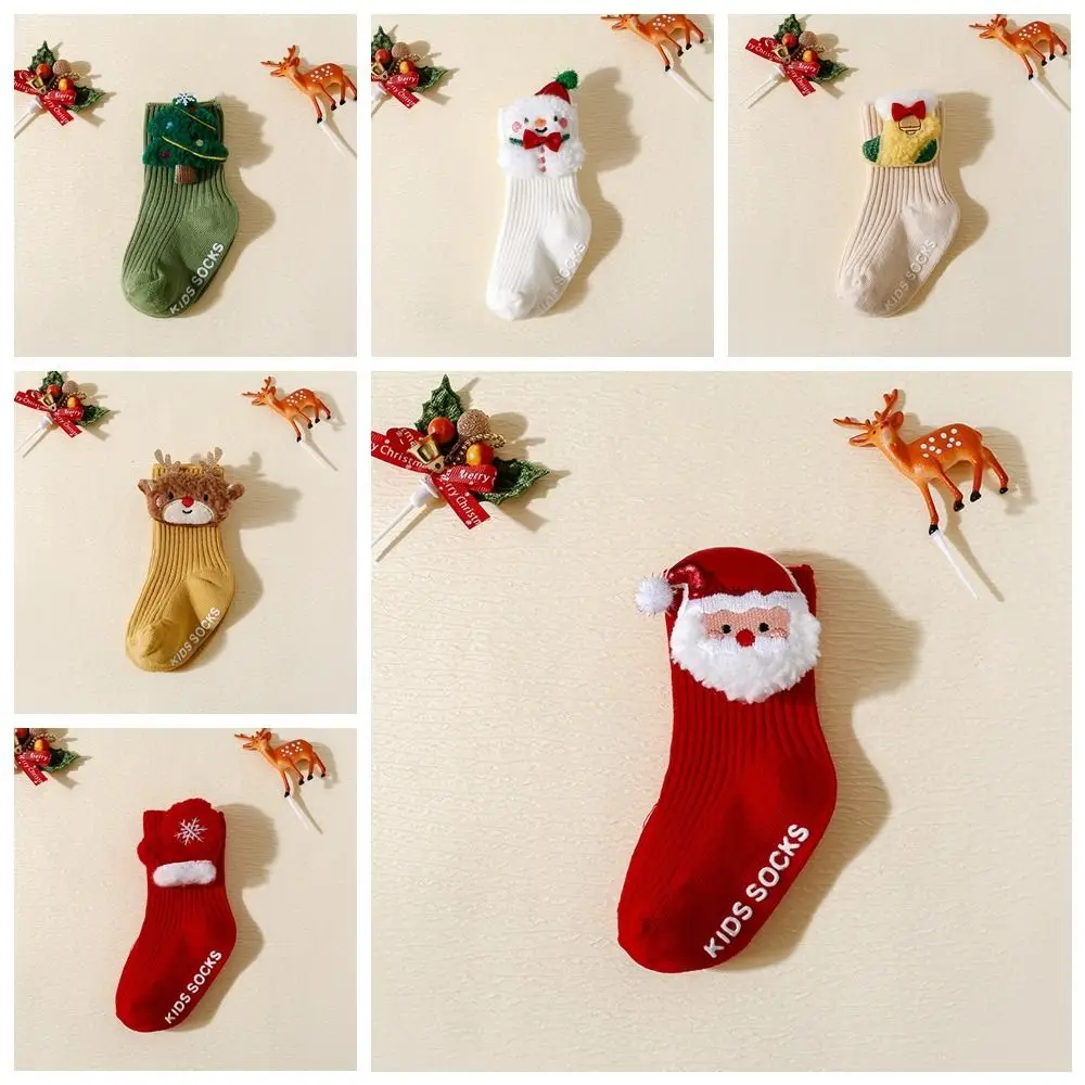 Теплые мягкие рождественские детские носки - Фотография_6