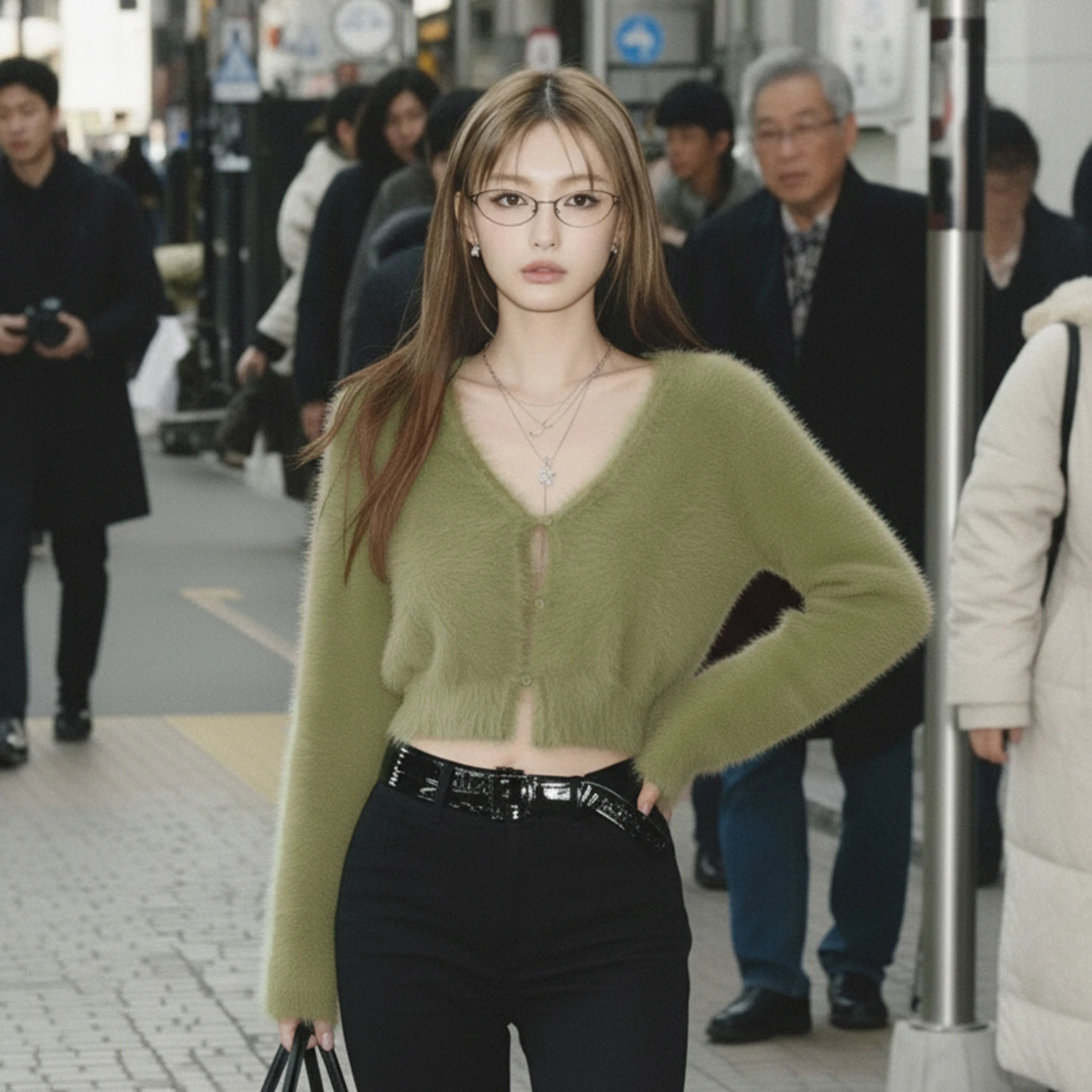 Повседневные базовые пушистые вязаные кардиганы