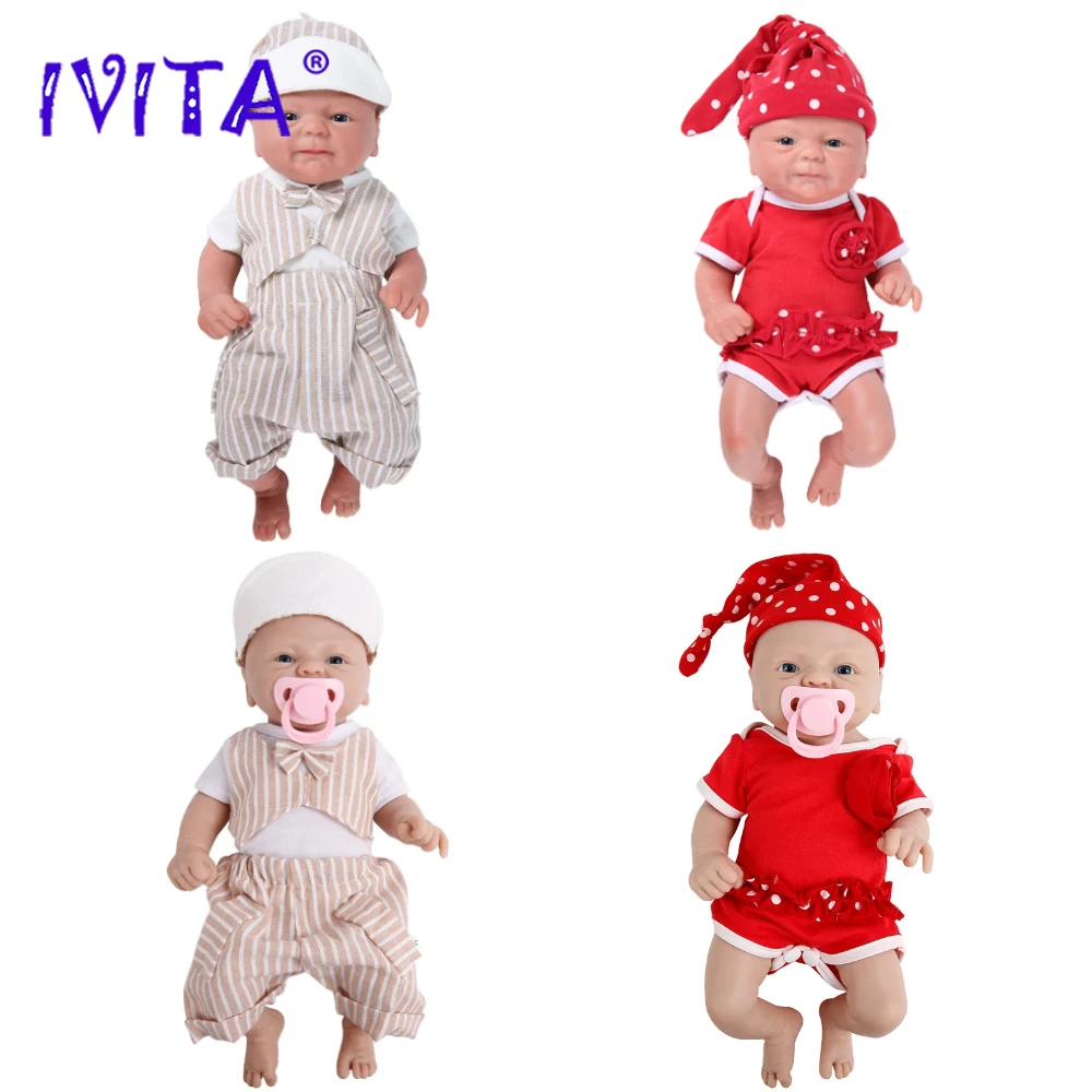 Ivita 100% полная силиконовая кукла реборн