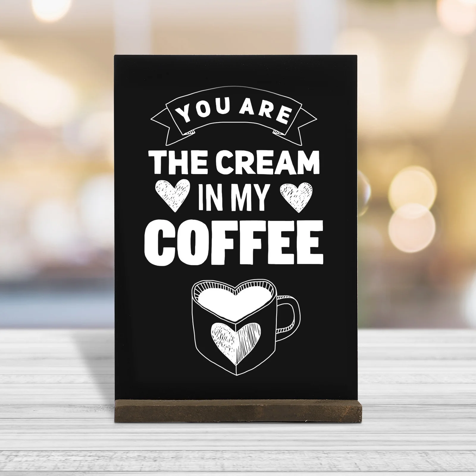 Мини-двусторонняя вывеска для классной доски с деревянной основой - Фотография_5