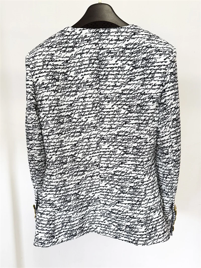 Новый женский белый пиджак с принтом - Фотография_3