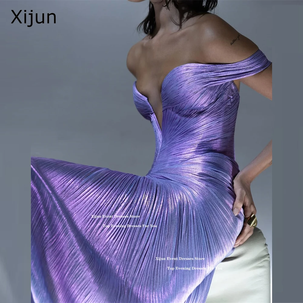 Xijun лавандовые шелковые атласные - Фотография_2