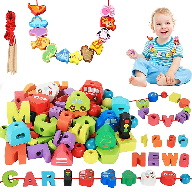 Обучающие игрушки-нитки монтессори