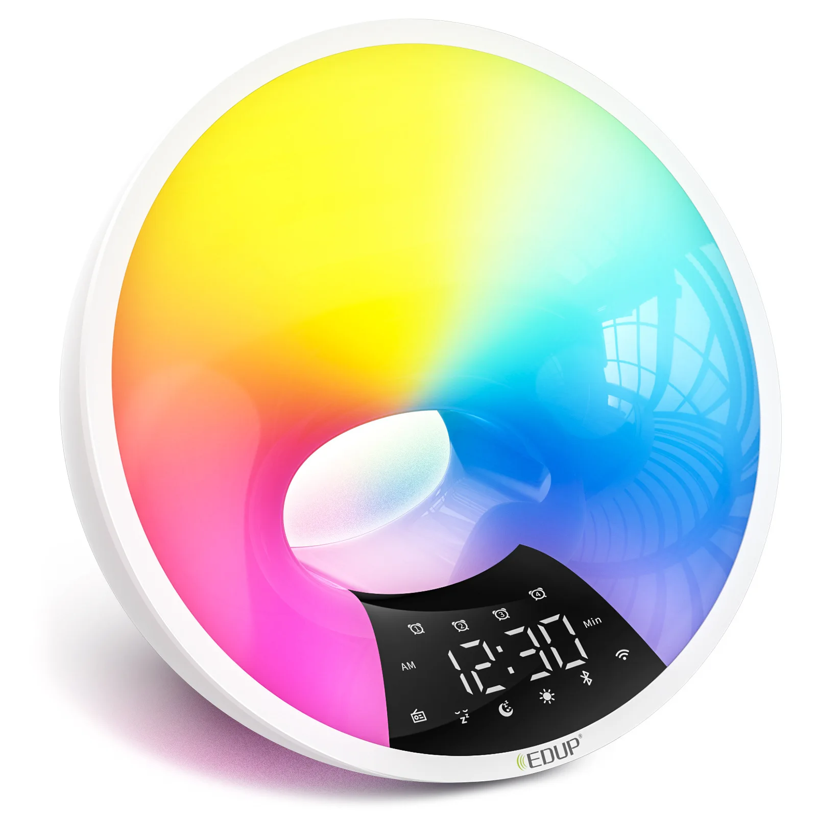 Многофункциональные красочные часы с ночником - Фотография_2