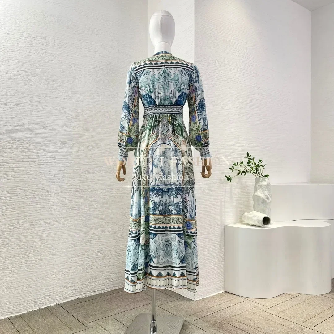 Высококачественное синее платье - Фотография_2