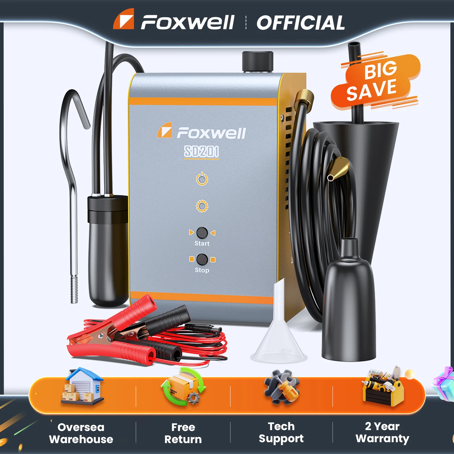 Foxwell sd201 автомобильная дымовая