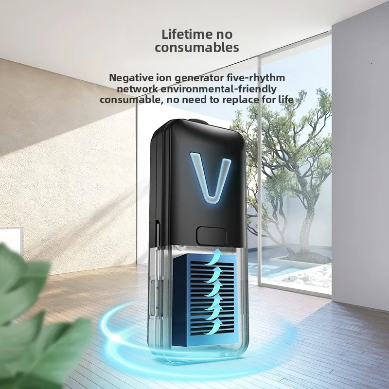Мини-очиститель воздуха с отрицательными ионами на шее - Фотография_4