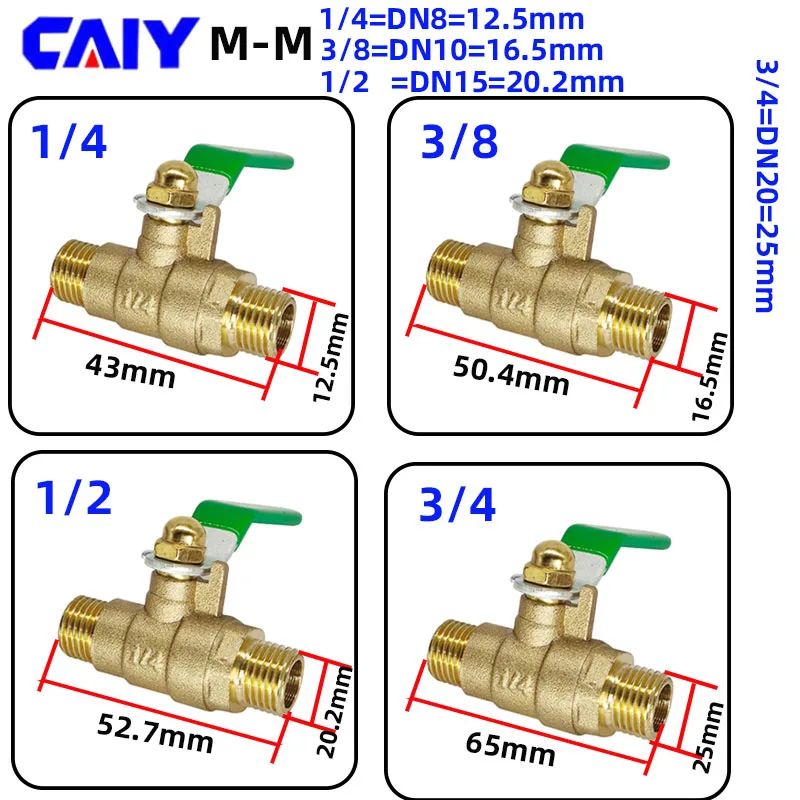 Латунный двухсторонний запорный - Фотография_4