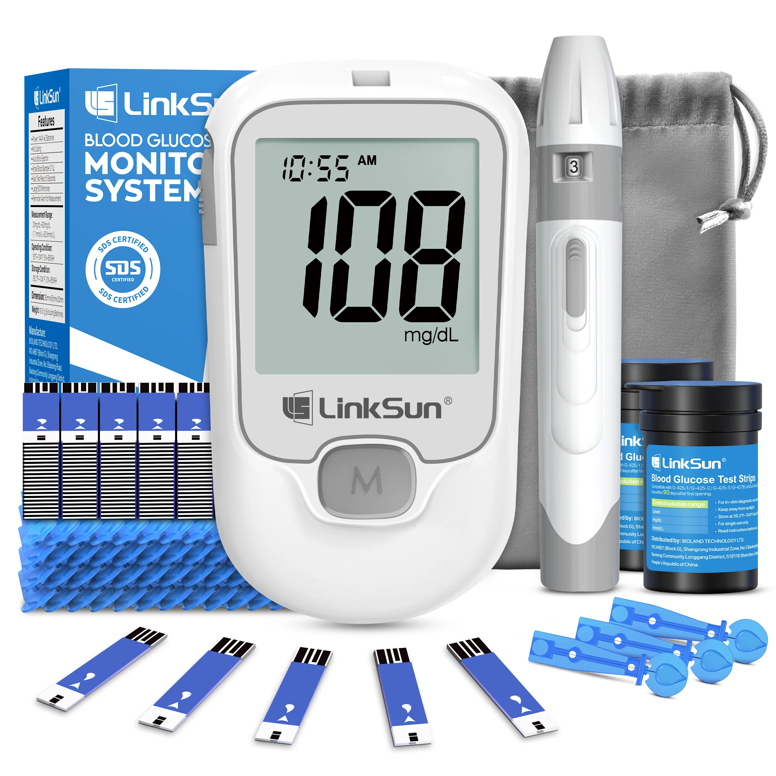 Linksun g-425-1 комплект измерения уровня глюкозы в крови