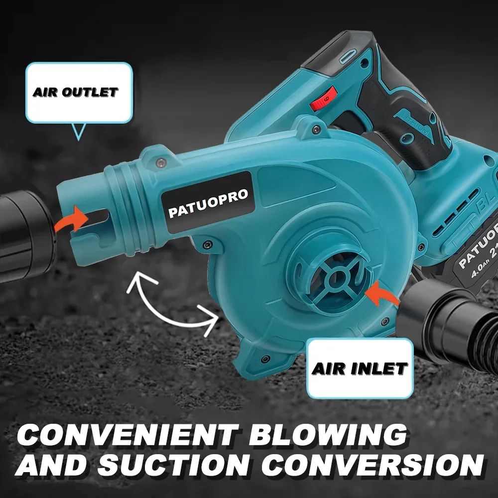 6-скоростной бесщеточный электрический воздуходувка 2 в 1 - Фотография_3