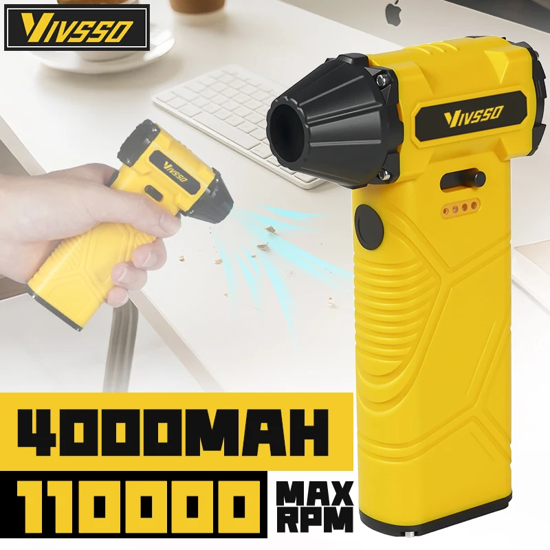 Фен vivsso mini, мощность 4000